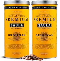 Café en grano Saula, Pack 2 botes de 500 gr. Premium